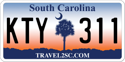 SC license plate KTY311