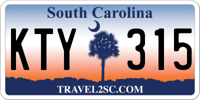 SC license plate KTY315