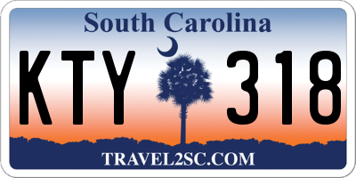 SC license plate KTY318