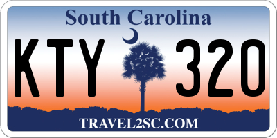 SC license plate KTY320
