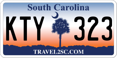 SC license plate KTY323