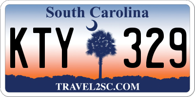 SC license plate KTY329