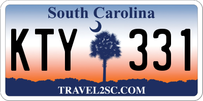SC license plate KTY331