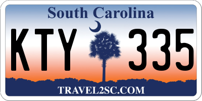 SC license plate KTY335