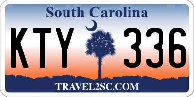 SC license plate KTY336