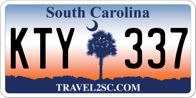 SC license plate KTY337