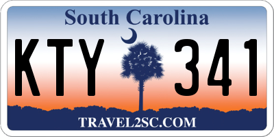 SC license plate KTY341