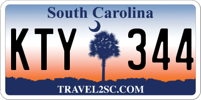 SC license plate KTY344