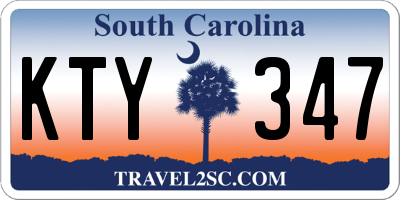 SC license plate KTY347