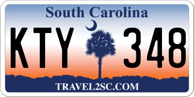 SC license plate KTY348