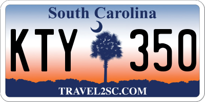 SC license plate KTY350