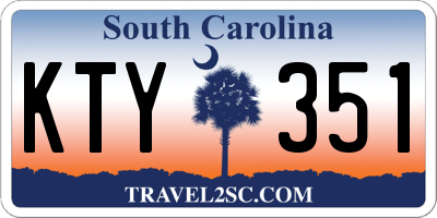 SC license plate KTY351