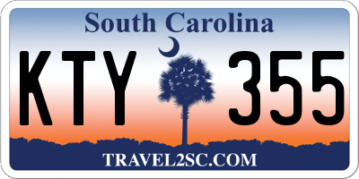 SC license plate KTY355