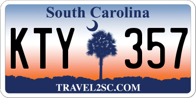 SC license plate KTY357