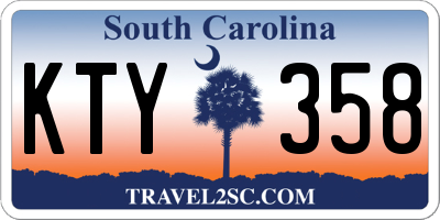 SC license plate KTY358