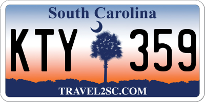 SC license plate KTY359