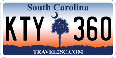 SC license plate KTY360