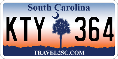 SC license plate KTY364