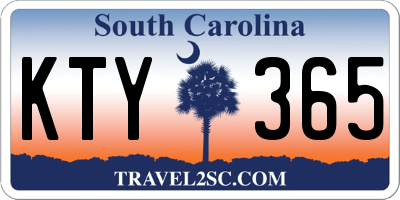 SC license plate KTY365