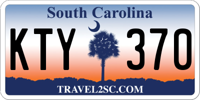 SC license plate KTY370