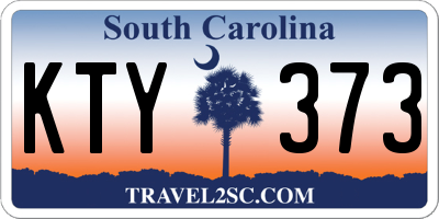 SC license plate KTY373