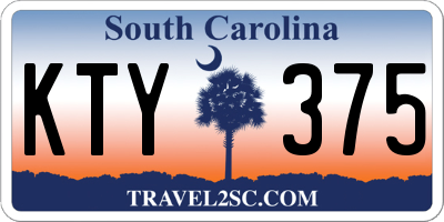 SC license plate KTY375