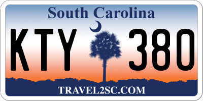 SC license plate KTY380
