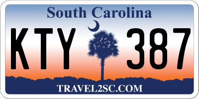 SC license plate KTY387