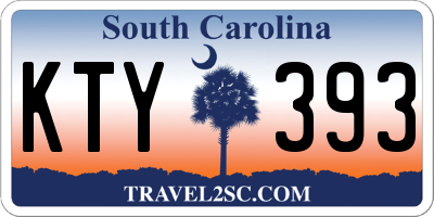SC license plate KTY393