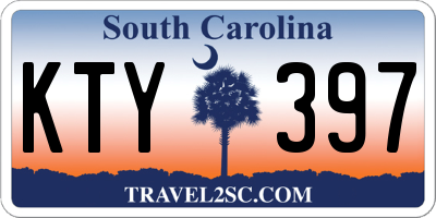 SC license plate KTY397