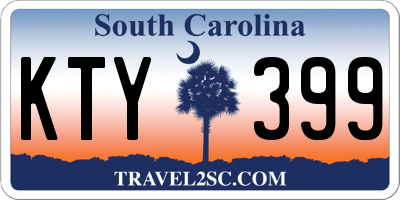 SC license plate KTY399