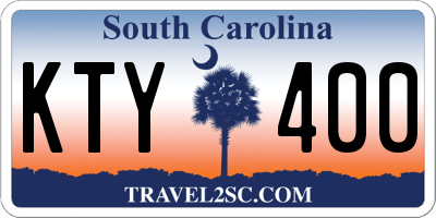 SC license plate KTY400