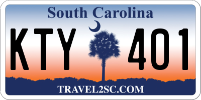 SC license plate KTY401