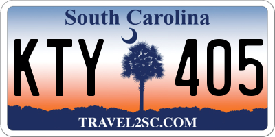 SC license plate KTY405