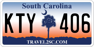 SC license plate KTY406