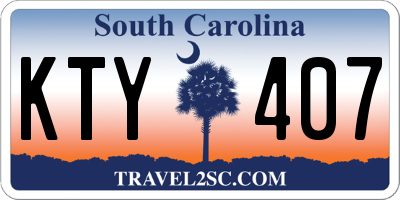 SC license plate KTY407