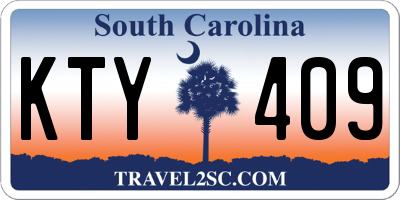 SC license plate KTY409