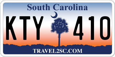 SC license plate KTY410