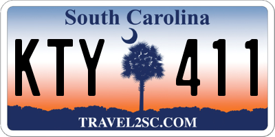 SC license plate KTY411