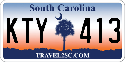 SC license plate KTY413