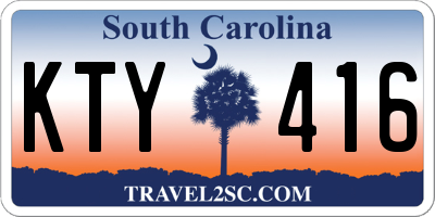 SC license plate KTY416
