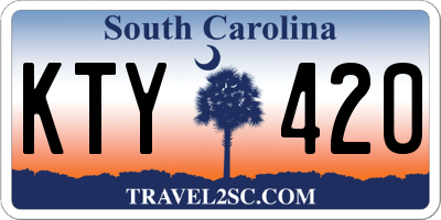 SC license plate KTY420