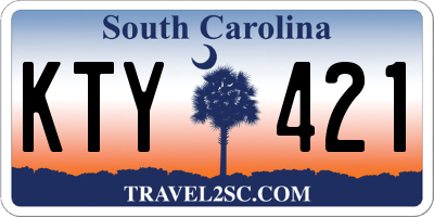 SC license plate KTY421