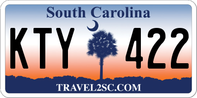 SC license plate KTY422