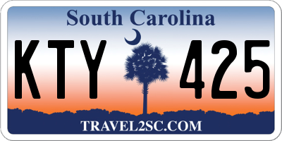 SC license plate KTY425
