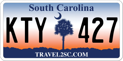 SC license plate KTY427