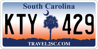 SC license plate KTY429