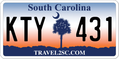 SC license plate KTY431