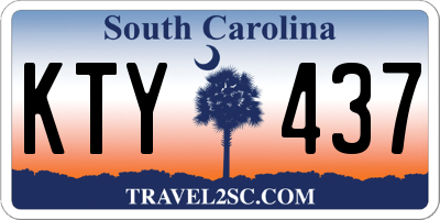 SC license plate KTY437