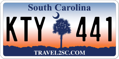 SC license plate KTY441